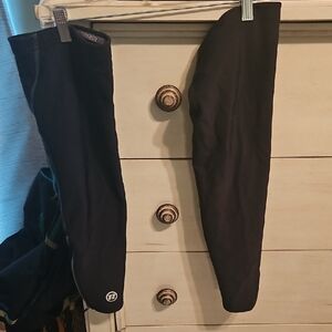 Novara Womens Large Black Zip Leg Warmers